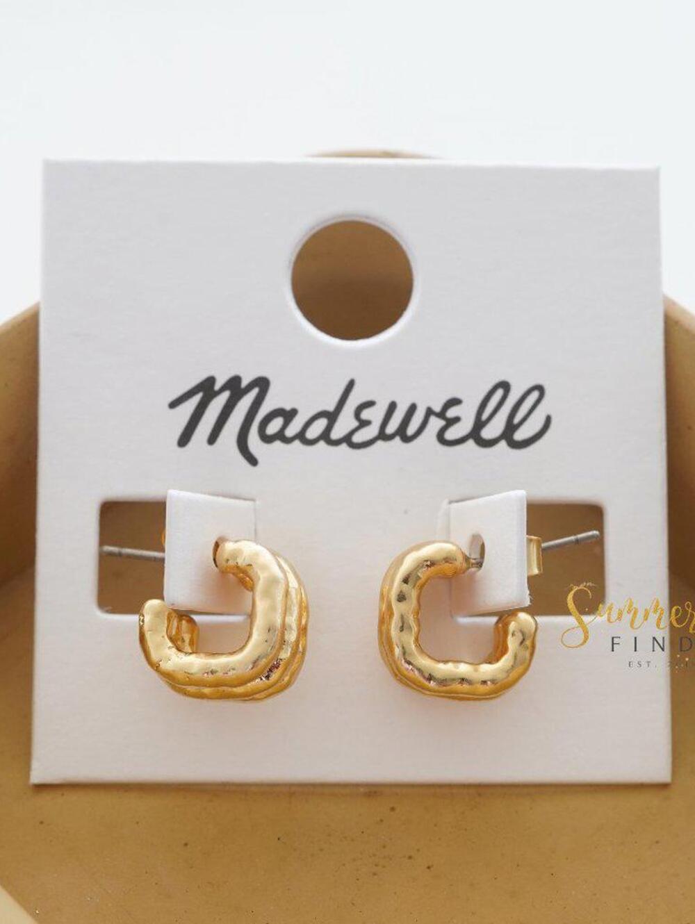 Madewell Ribbed Hoop Earrings